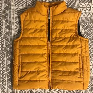 Gymboree 4T yellow/gray puffer vest w/ pockets